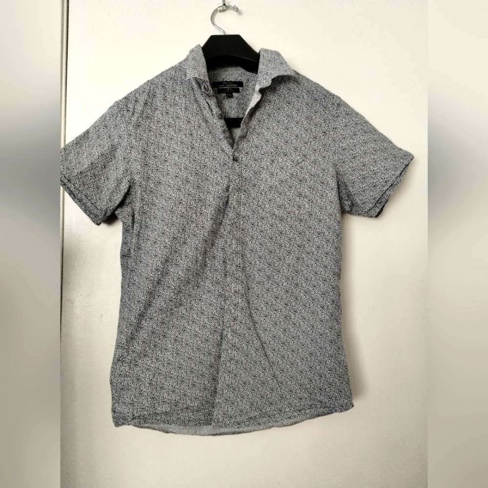 Marc Anthony Shirt Mens Size Medium Button Up Slim Fit Stretch Beach Short